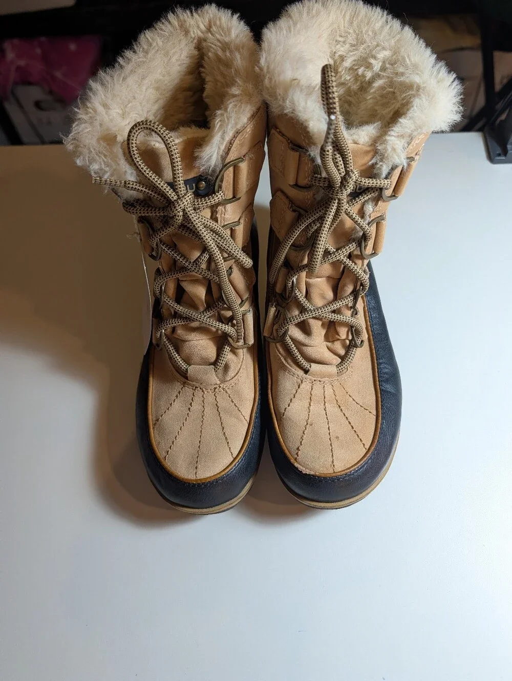 JBU By Jambu 8M Maldive Women’s Tan Faux-Fur Lined Winter Boot NWT